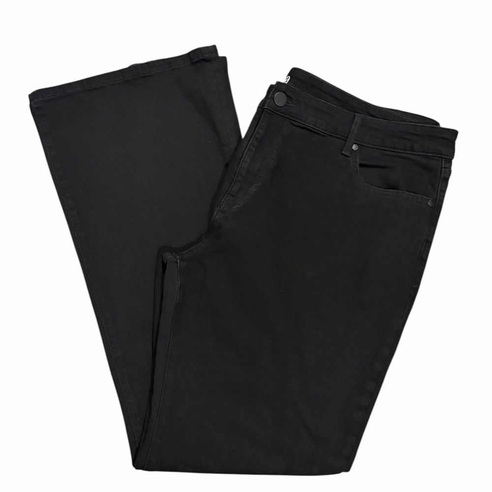 Ana A New Approach High Rise Flare Black Plus Size 18W Stretch Denim Jeans